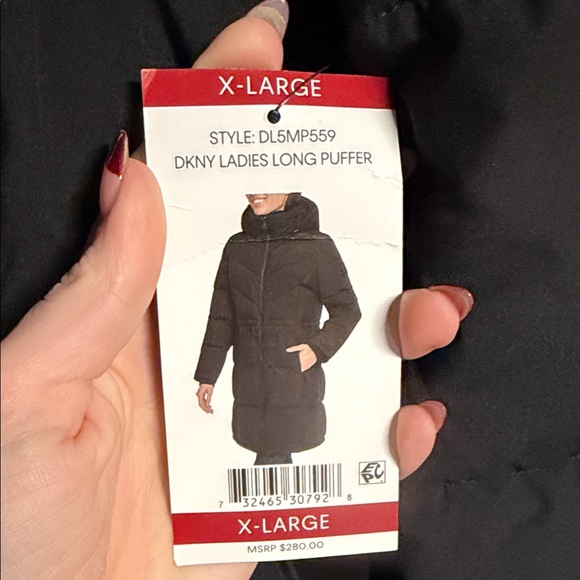 DKNY Black Puffer Jacket - Picture 5 of 6